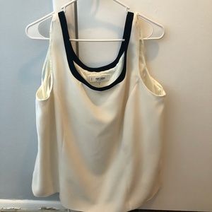 Jones Studio Separates, Ivory Sleeveless Blouse
